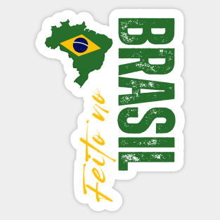 Proud brazilian, Brazil flag Sticker